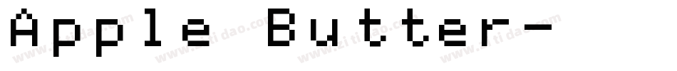 Apple Butter字体转换